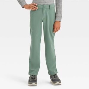 Boys' Stretch Slim Fit Quick Dry Pants - Cat & Jack Green 14 *1403